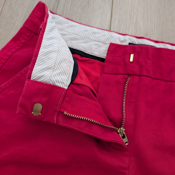 J.Crew Women's Chino Shorts Red 3" Inseam - Picture 4 of 10